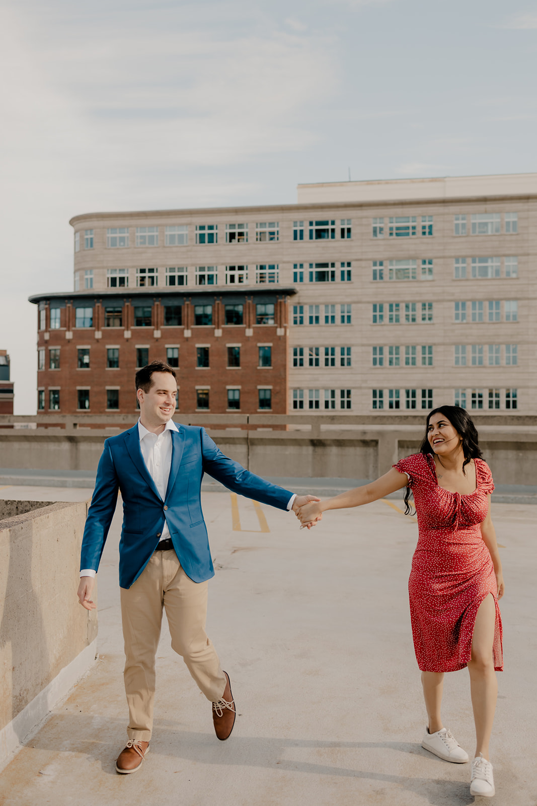 a dreamy engagement with the Boston skyline in the background learn what to do after an engagement here! 