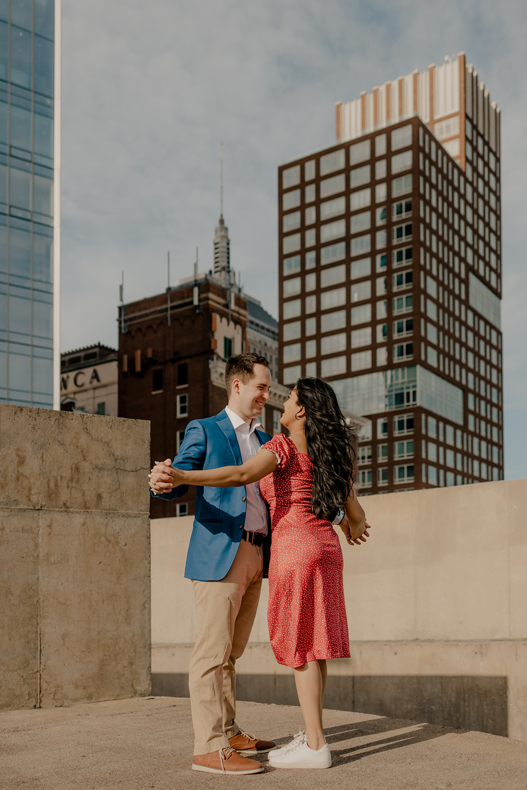 a dreamy engagement with the Boston skyline in the background learn what to do after an engagement here! 