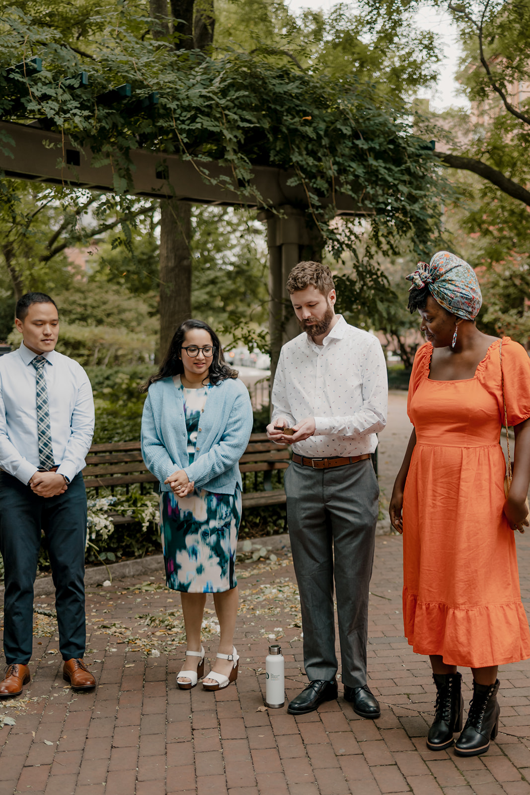 candid ceremony photos of a dreamy Boston elopement