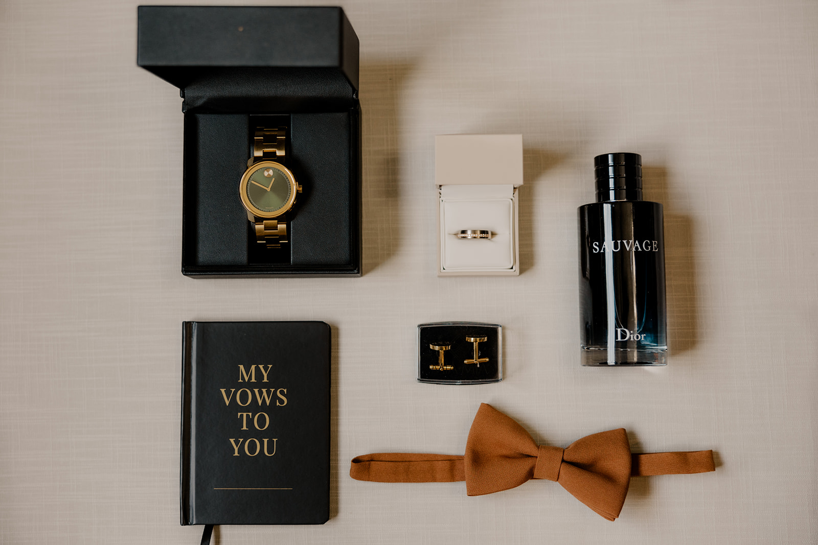 beautiful Boston wedding detail flatlay photos 