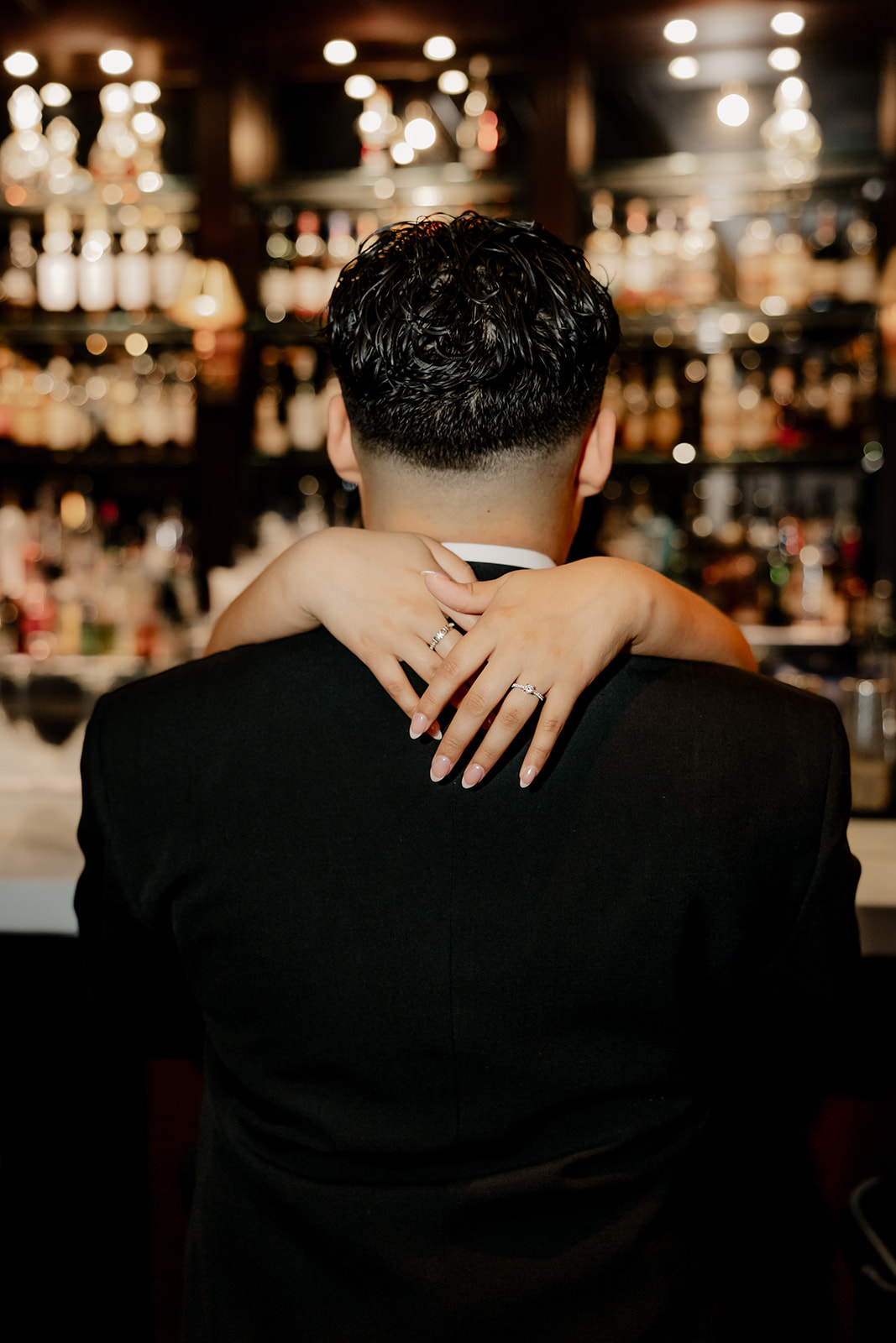 bar engagement photoshoot in Boston