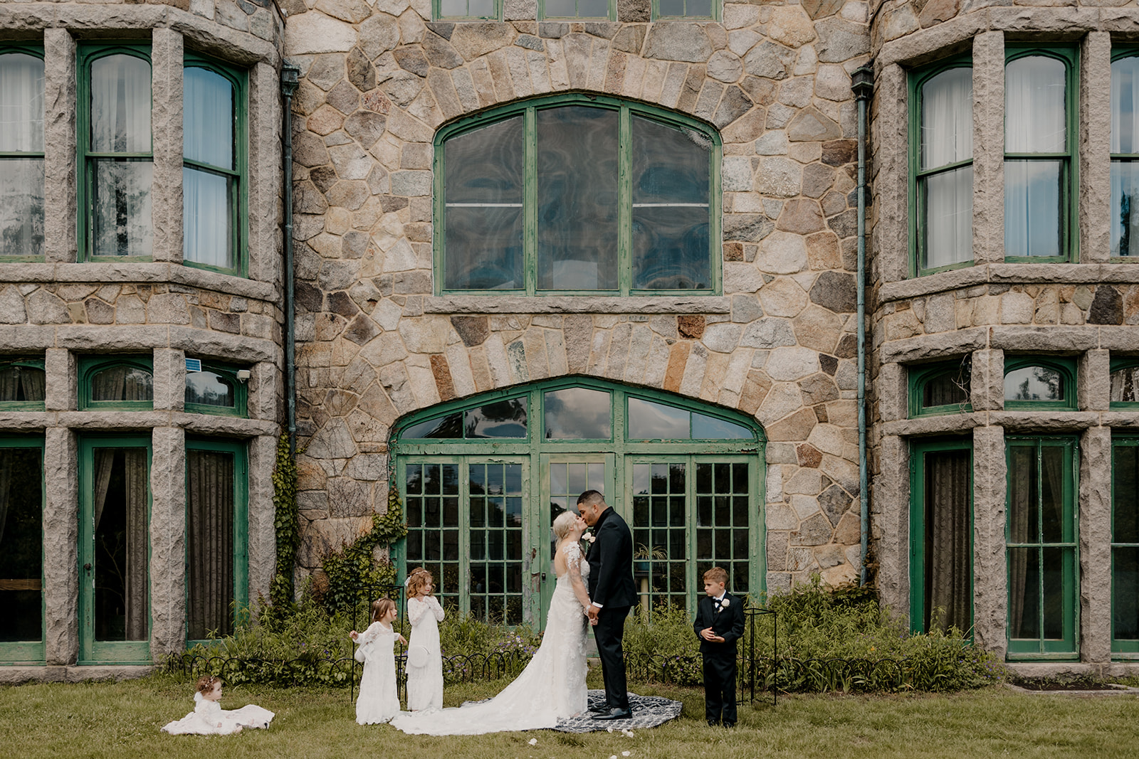 stunning family poses together after their summer elopement in Boston