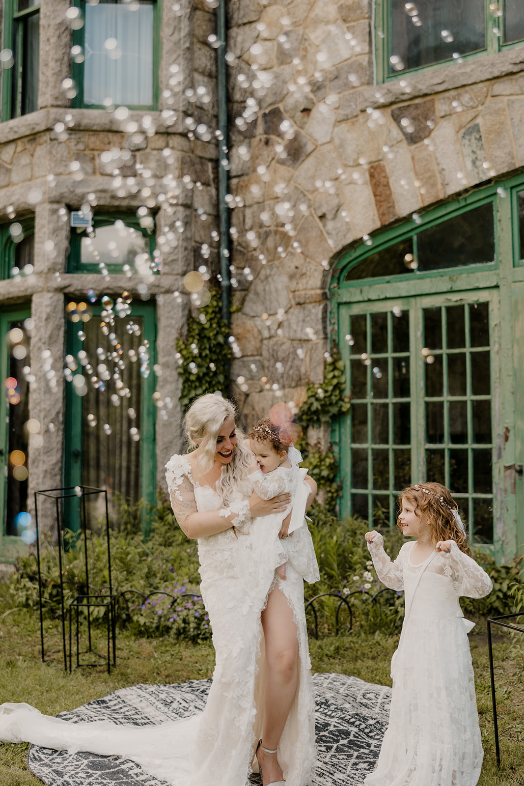 stunning family poses together after their summer elopement in Boston