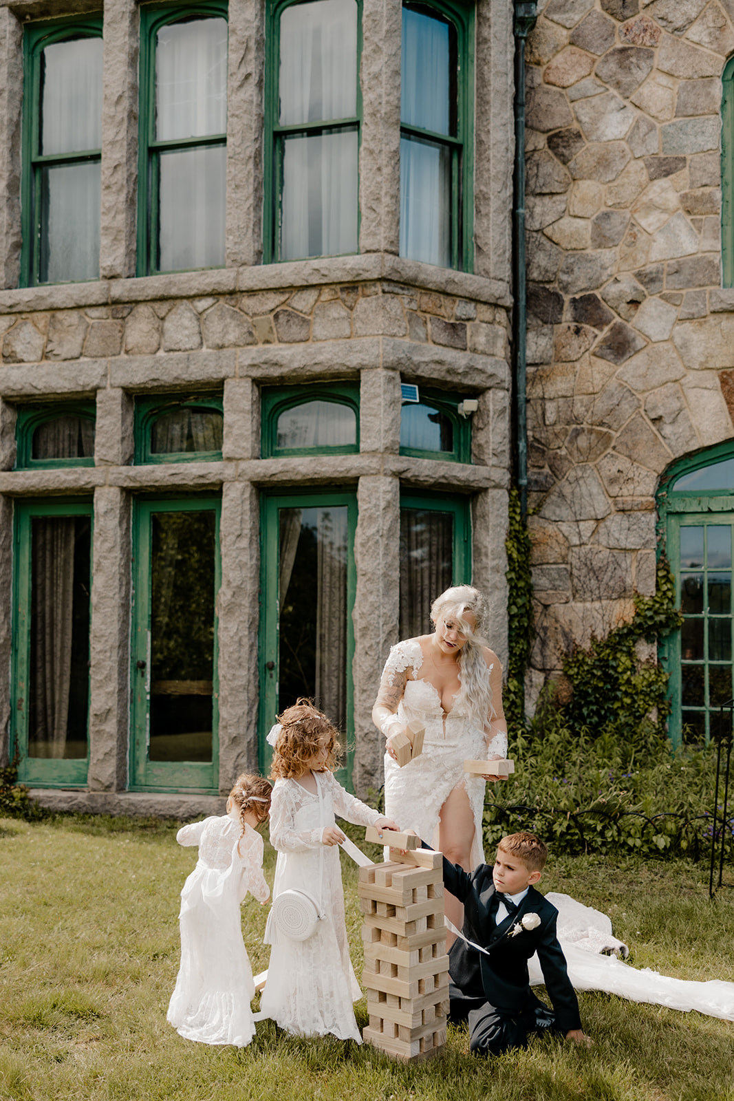 stunning family poses together after their summer elopement in Boston