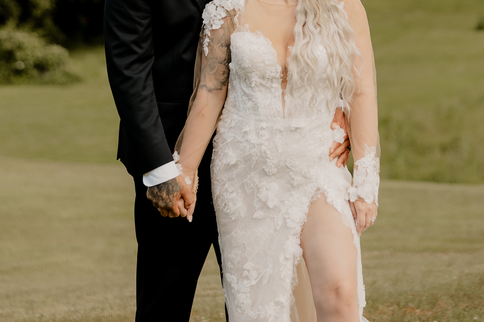 bride and groom pose on their dreamy Boston elopement day