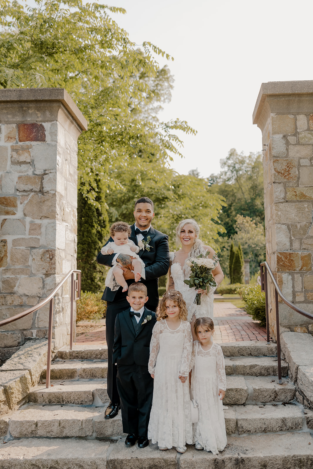 stunning family poses together after their summer elopement in Boston