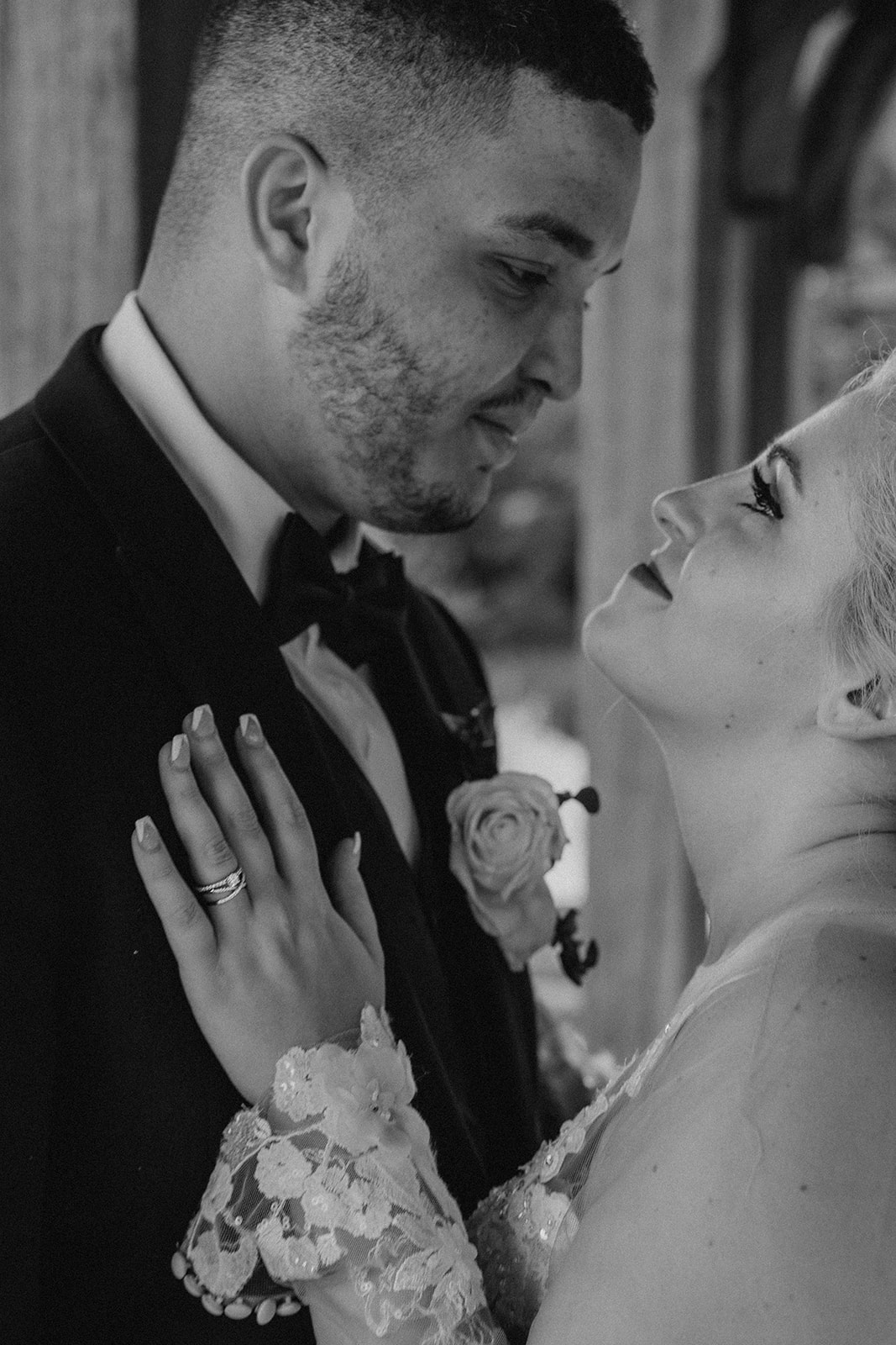 couple pose together during their dreamy Boston elopement day