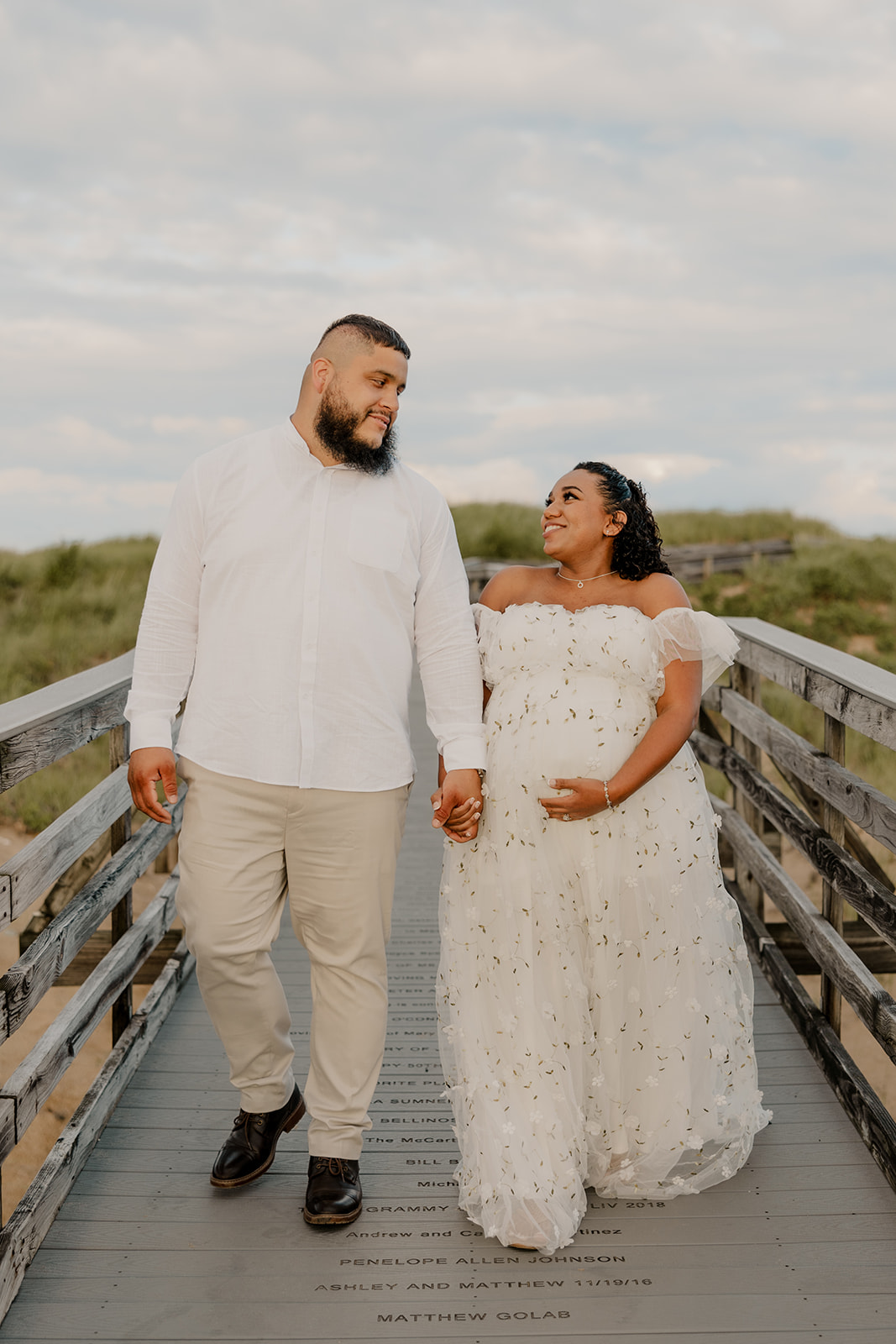 stunning maternity photoshoot on one of the best beaches near Boston Massachusetts