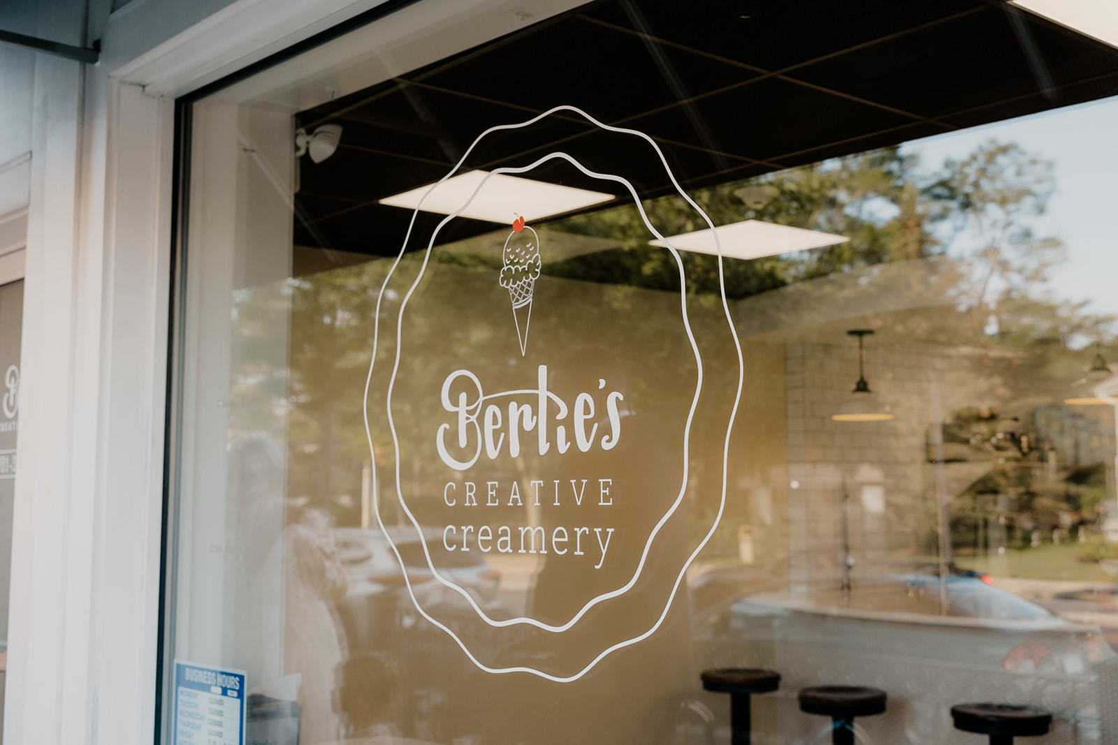 family eats ice cream together after their stunning Boston summer elopement