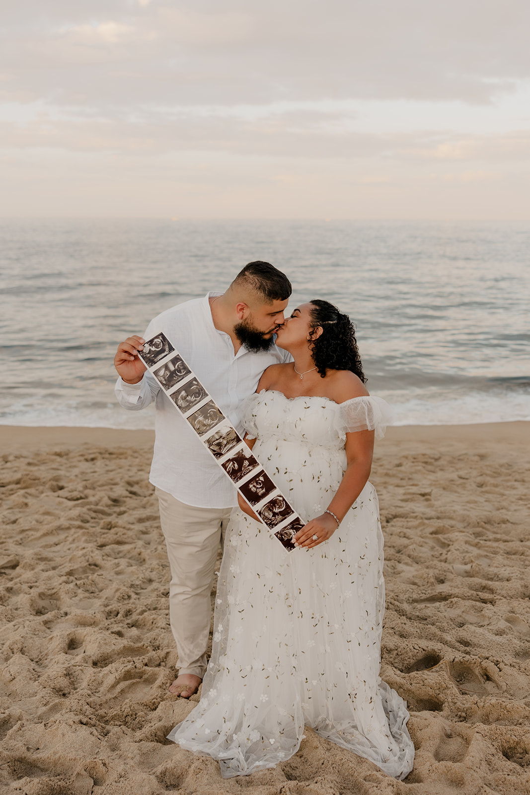 stunning maternity photoshoot on one of the best beaches near Boston Massachusetts