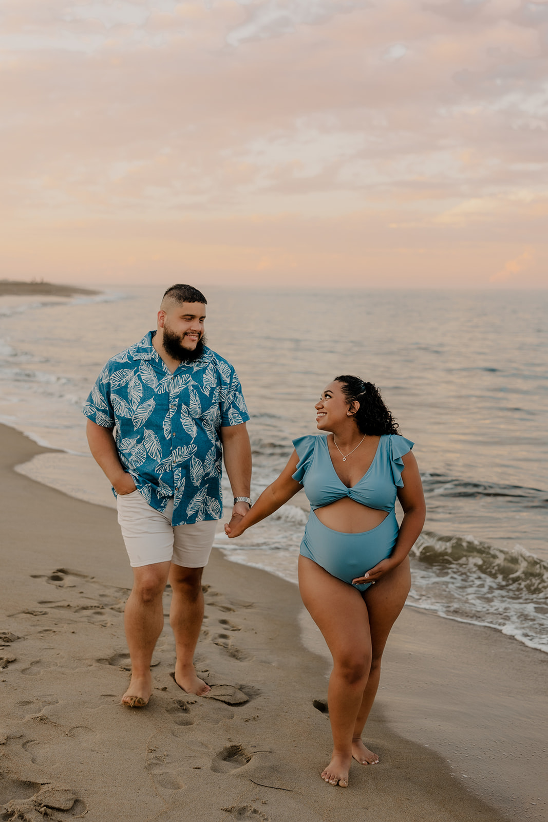 stunning maternity photoshoot on one of the best beaches near Boston Massachusetts