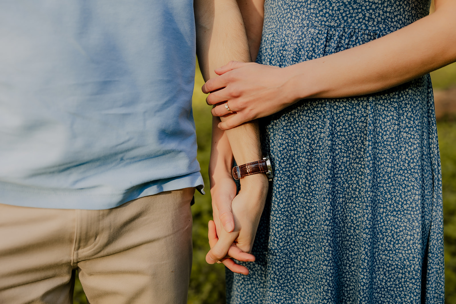 gorgeous couple take candid engagement photos during their Harvard arboretum engagement photos